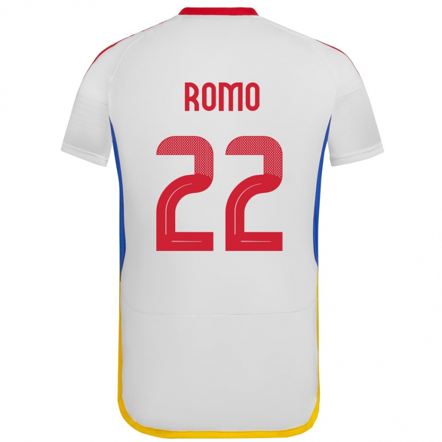 Kids Football Venezuela Rafael Romo #22 White Away Jersey 24-26 T-Shirt Nz