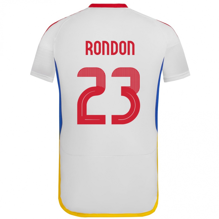 Kids Football Venezuela Salomón Rondón #23 White Away Jersey 24-26 T-Shirt Nz