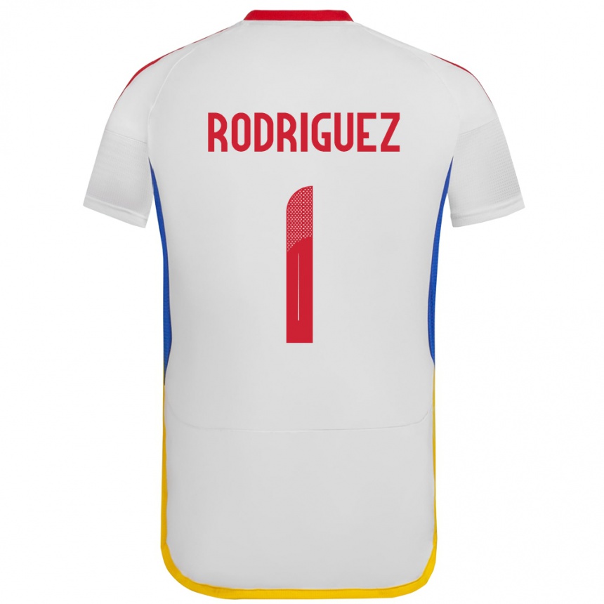 Kids Football Venezuela Samuel Rodriguez #1 White Away Jersey 24-26 T-Shirt Nz