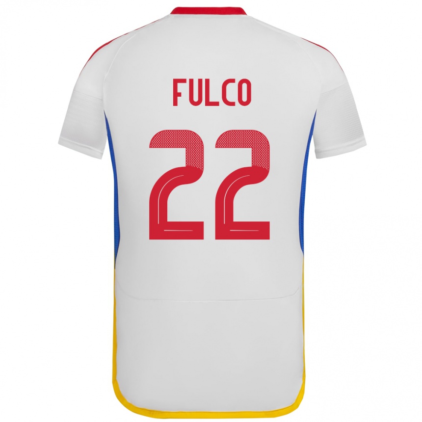 Kids Football Venezuela Pedro Fulco #22 White Away Jersey 24-26 T-Shirt Nz