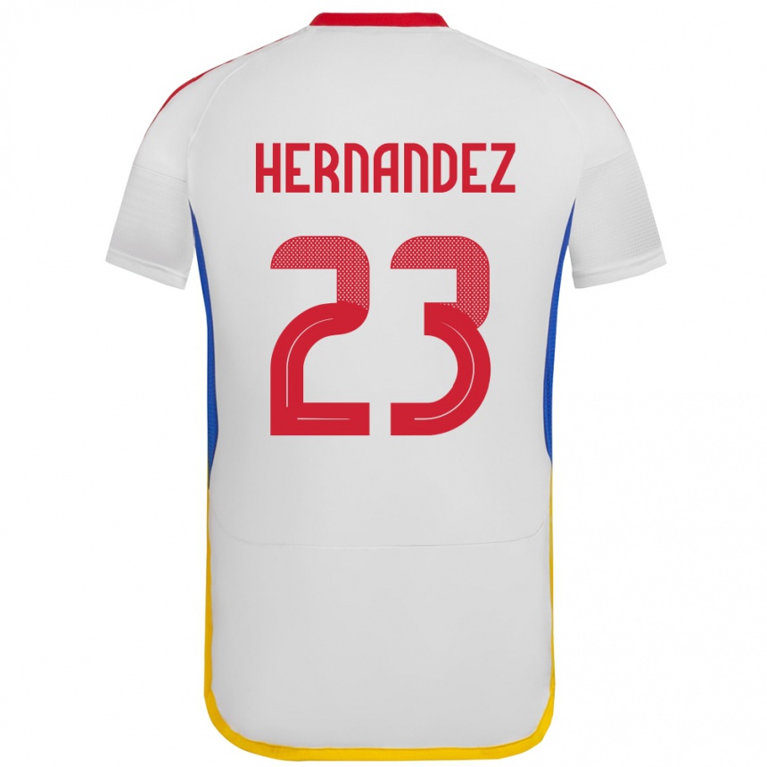 Kids Football Venezuela Luifer Hernández #23 White Away Jersey 24-26 T-Shirt Nz