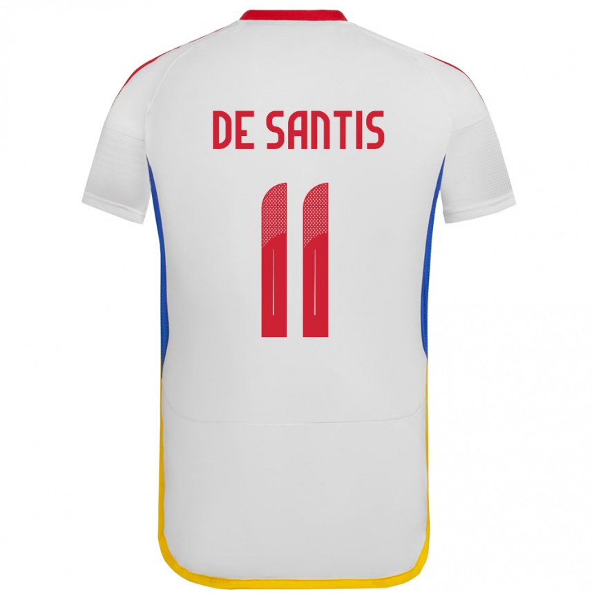 Kids Football Venezuela Jeriel De Santis #11 White Away Jersey 24-26 T-Shirt Nz