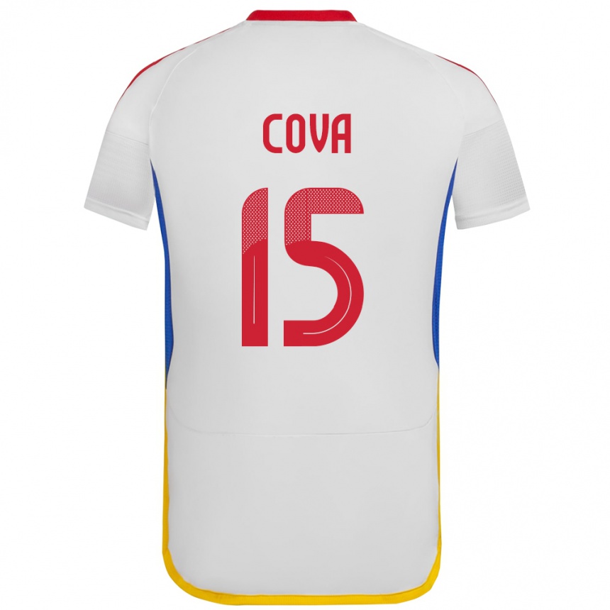 Kids Football Venezuela Adrián Cova #15 White Away Jersey 24-26 T-Shirt Nz