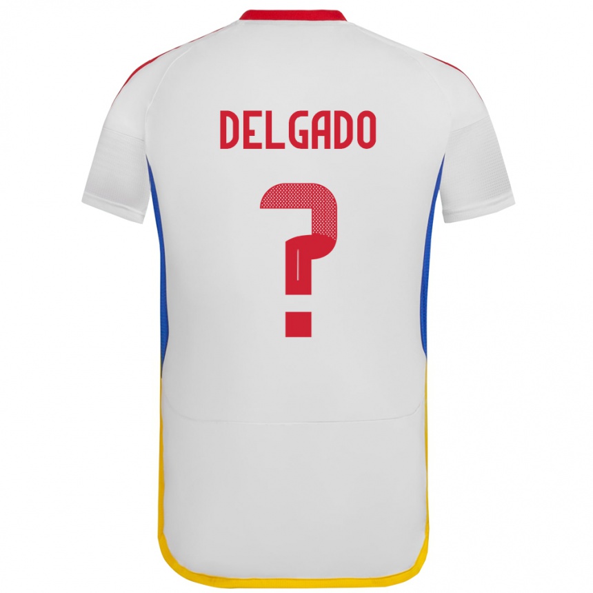 Kids Football Venezuela Álex Delgado #0 White Away Jersey 24-26 T-Shirt Nz