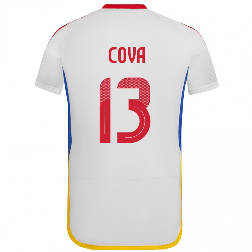 Kids Football Venezuela Alejandro Cova #13 White Away Jersey 24-26 T-Shirt Nz