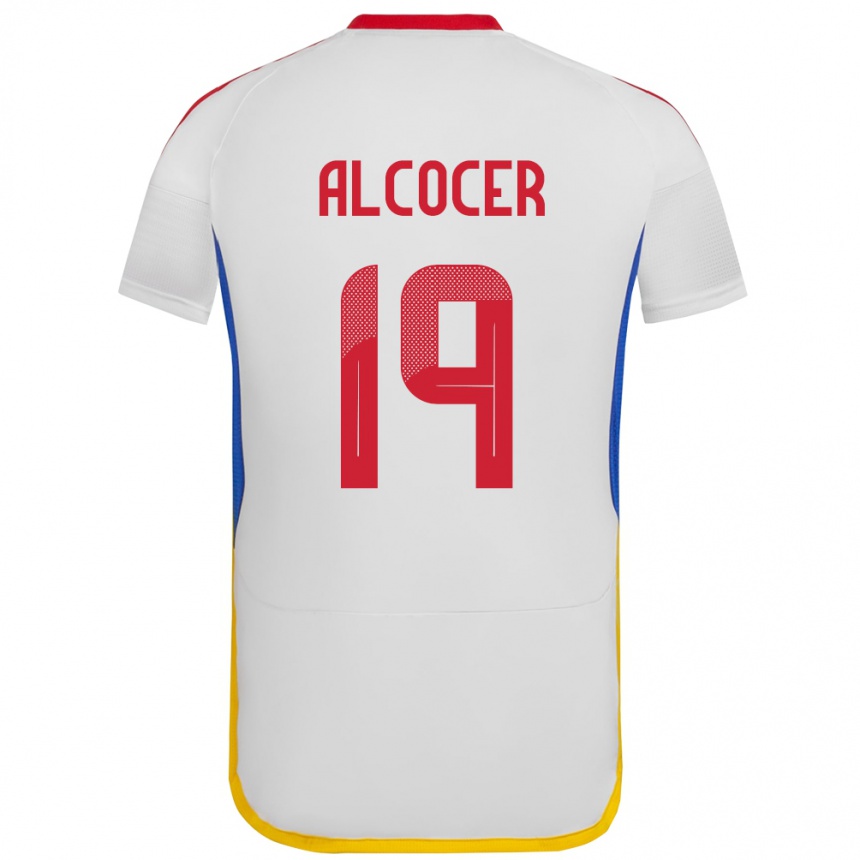 Kids Football Venezuela Brayan Alcocer #19 White Away Jersey 24-26 T-Shirt Nz