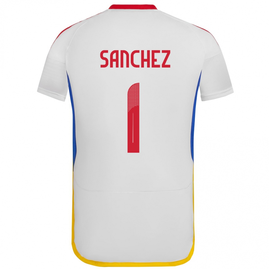 Kids Football Venezuela Jorge Sánchez #1 White Away Jersey 24-26 T-Shirt Nz