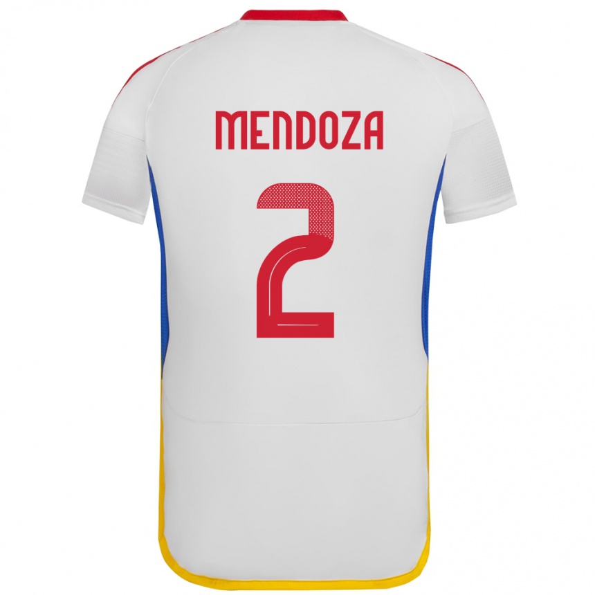 Kids Football Venezuela Rafanny Mendoza #2 White Away Jersey 24-26 T-Shirt Nz