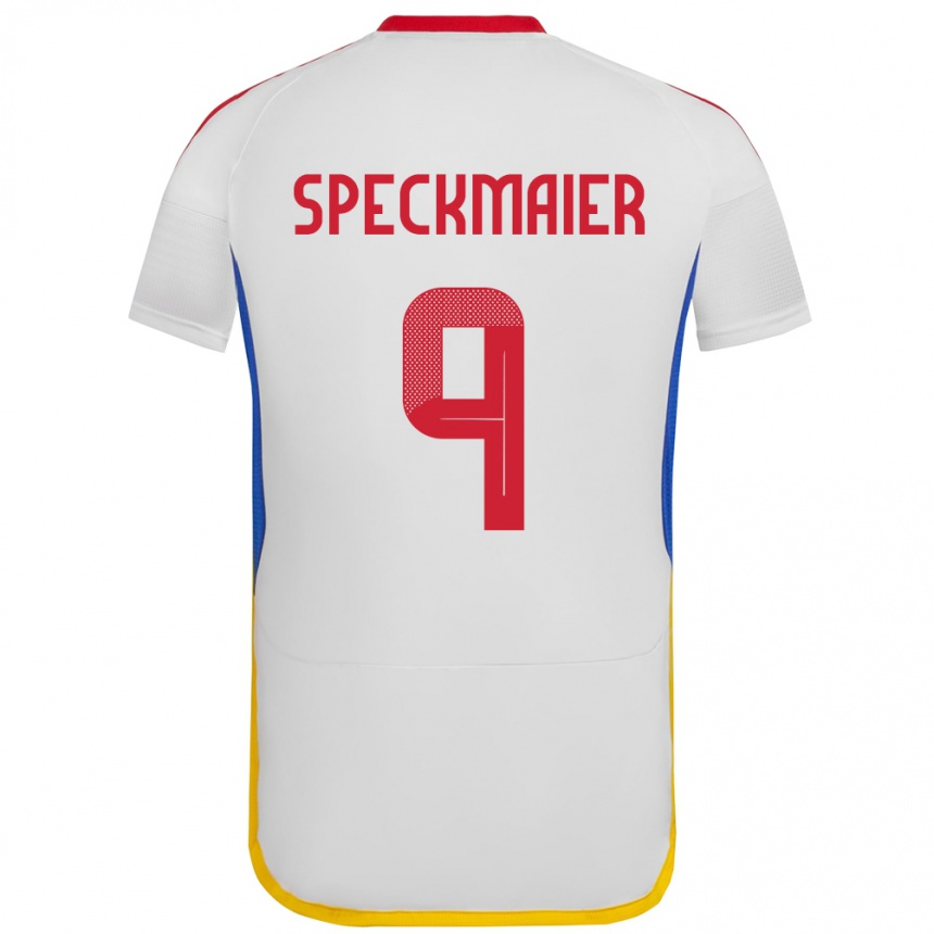 Kids Football Venezuela Mariana Speckmaier #9 White Away Jersey 24-26 T-Shirt Nz