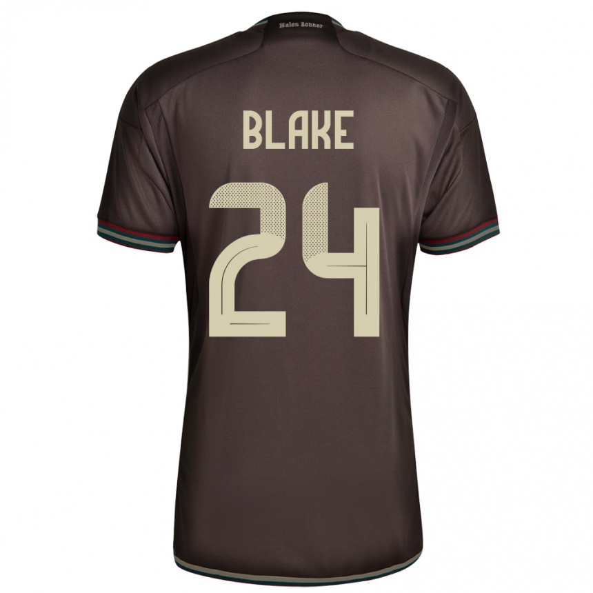 Kids Football Jamaica Andre Blake #24 Night Brown Away Jersey 24-26 T-Shirt Nz