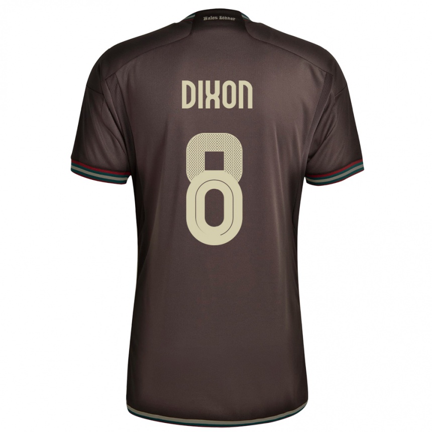 Kids Football Jamaica Kaheim Dixon #8 Night Brown Away Jersey 24-26 T-Shirt Nz