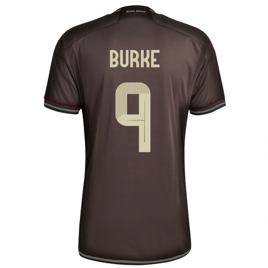 Kids Football Jamaica Cory Burke #9 Night Brown Away Jersey 24-26 T-Shirt Nz