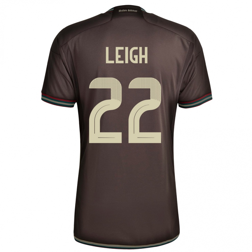 Kids Football Jamaica Greg Leigh #22 Night Brown Away Jersey 24-26 T-Shirt Nz