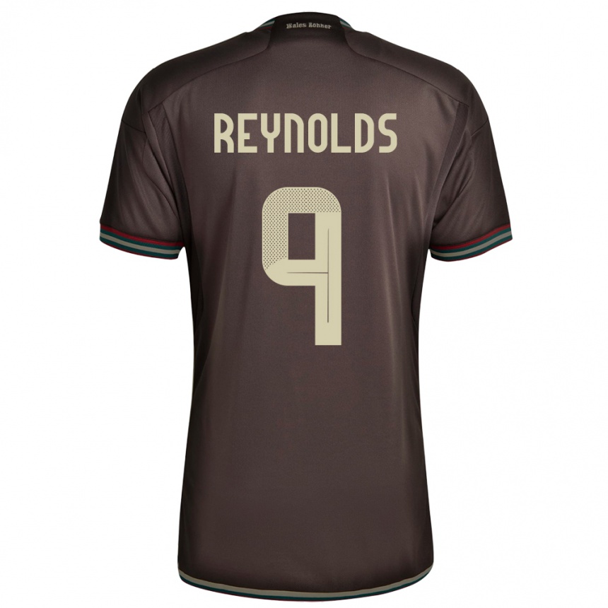 Kids Football Jamaica Fabian Reynolds #9 Night Brown Away Jersey 24-26 T-Shirt Nz