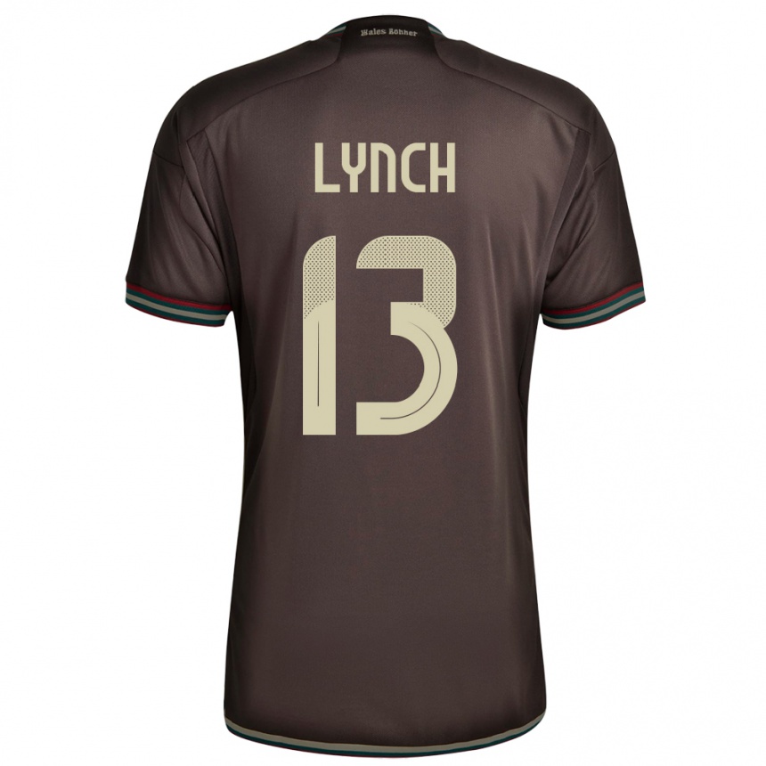 Kids Football Jamaica Taywane Lynch #13 Night Brown Away Jersey 24-26 T-Shirt Nz