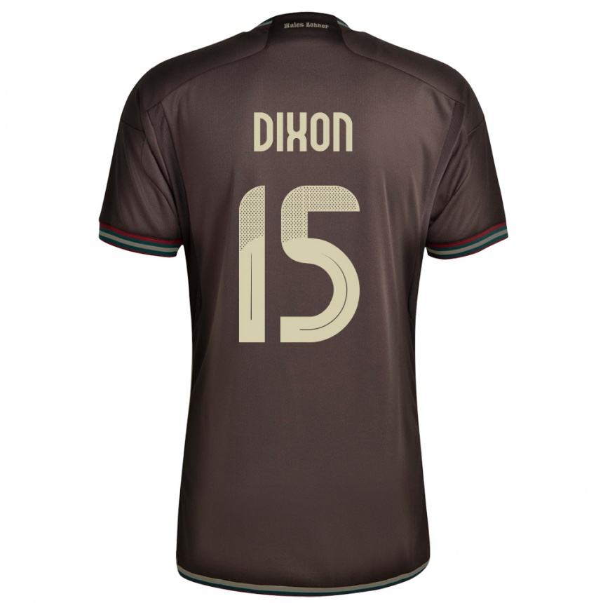 Kids Football Jamaica Ahir Dixon #15 Night Brown Away Jersey 24-26 T-Shirt Nz