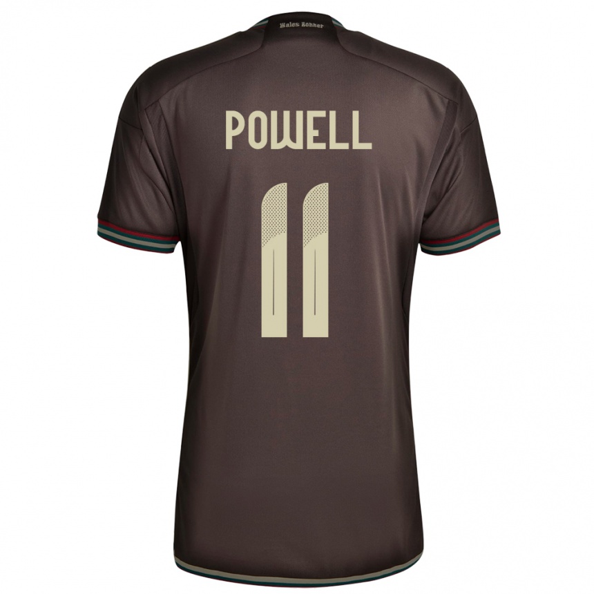 Kids Football Jamaica Destiny Powell #11 Night Brown Away Jersey 24-26 T-Shirt Nz