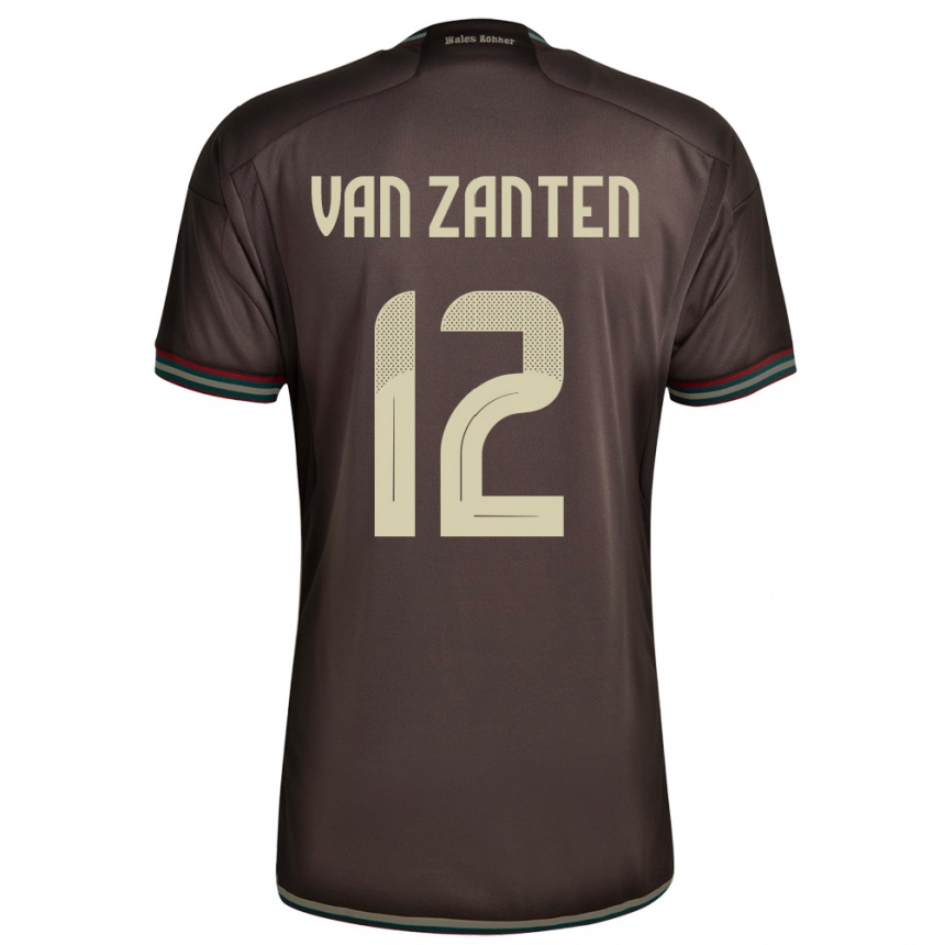 Kids Football Jamaica Kiki Van Zanten #12 Night Brown Away Jersey 24-26 T-Shirt Nz