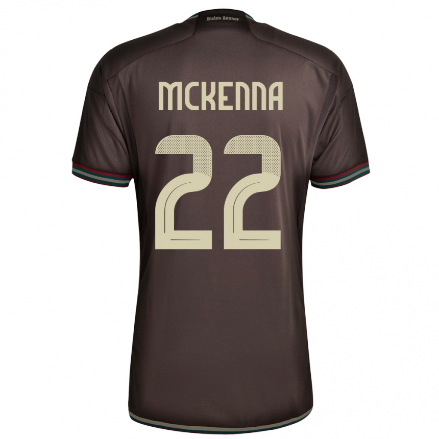 Kids Football Jamaica Kayla Mckenna #22 Night Brown Away Jersey 24-26 T-Shirt Nz