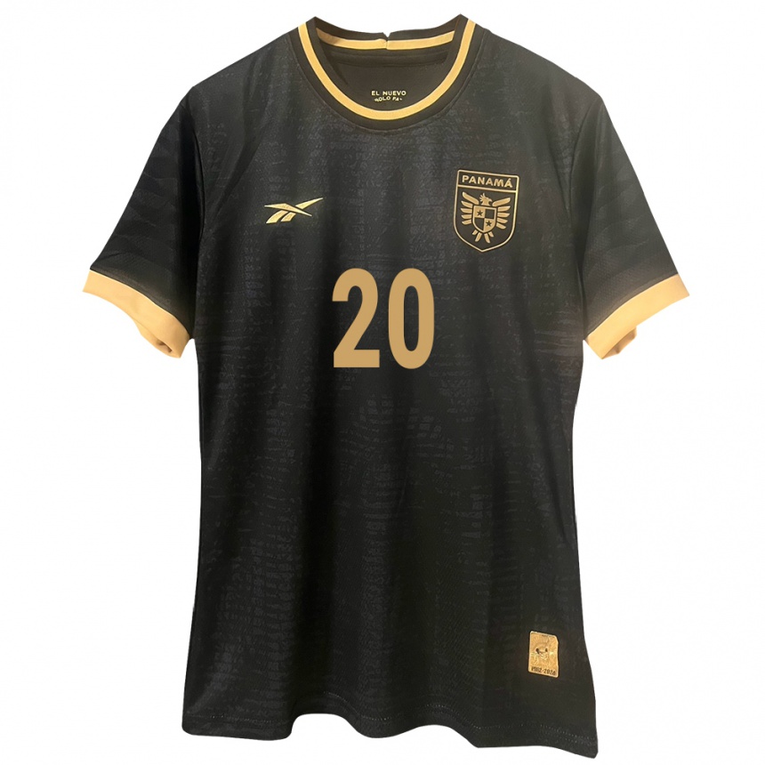 Kids Football Panama Blas Pérez #20 Black Away Jersey 24-26 T-Shirt Nz