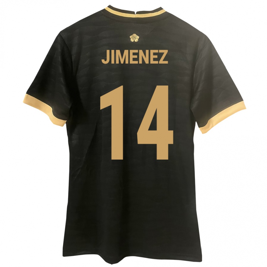 Kids Football Panama Juan Jiménez #14 Black Away Jersey 24-26 T-Shirt Nz