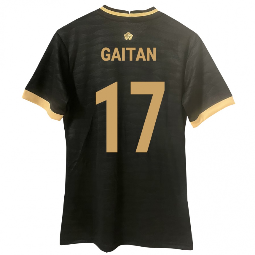 Kids Football Panama Luis Gaitán #17 Black Away Jersey 24-26 T-Shirt Nz