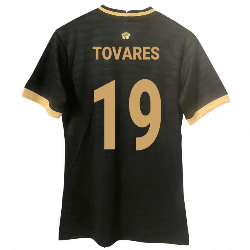 Kids Football Panama Kahir Tovares #19 Black Away Jersey 24-26 T-Shirt Nz