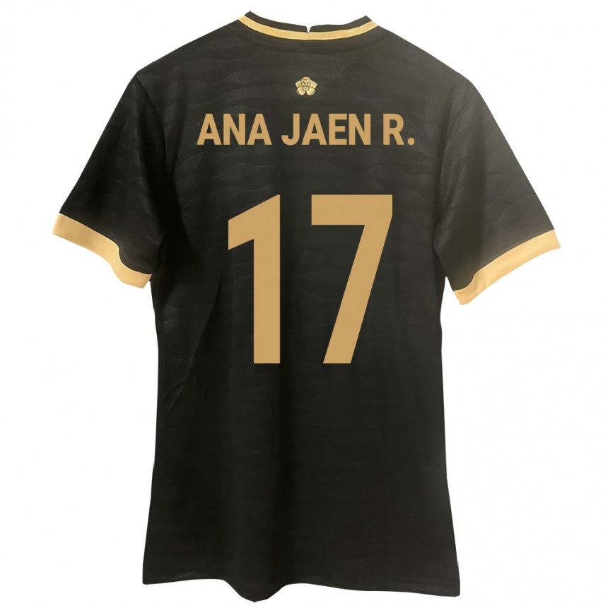 Kids Football Panama Ana Jaén Rodríguez #17 Black Away Jersey 24-26 T-Shirt Nz