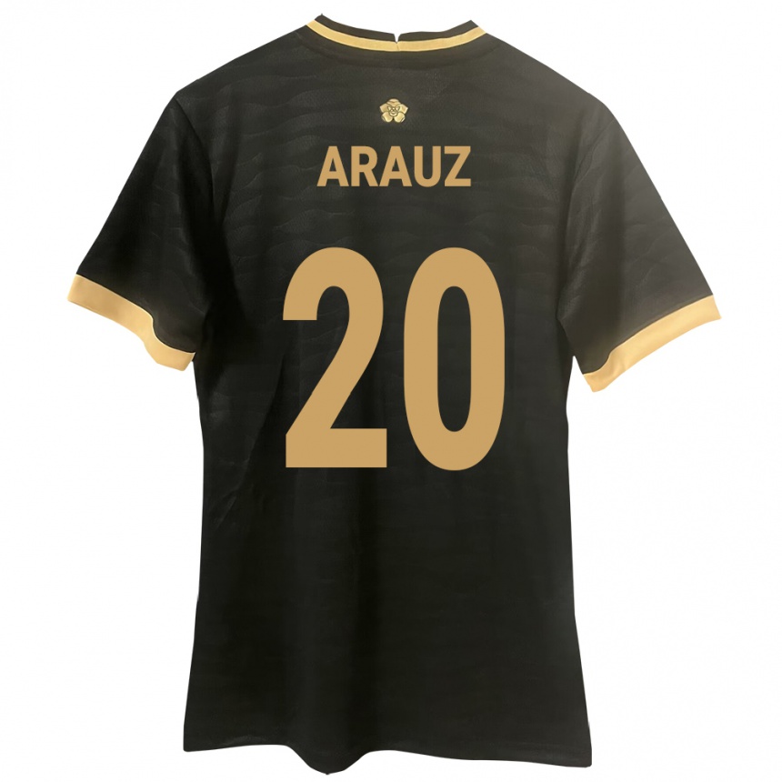 Kids Football Panama Yulieth Araúz #20 Black Away Jersey 24-26 T-Shirt Nz