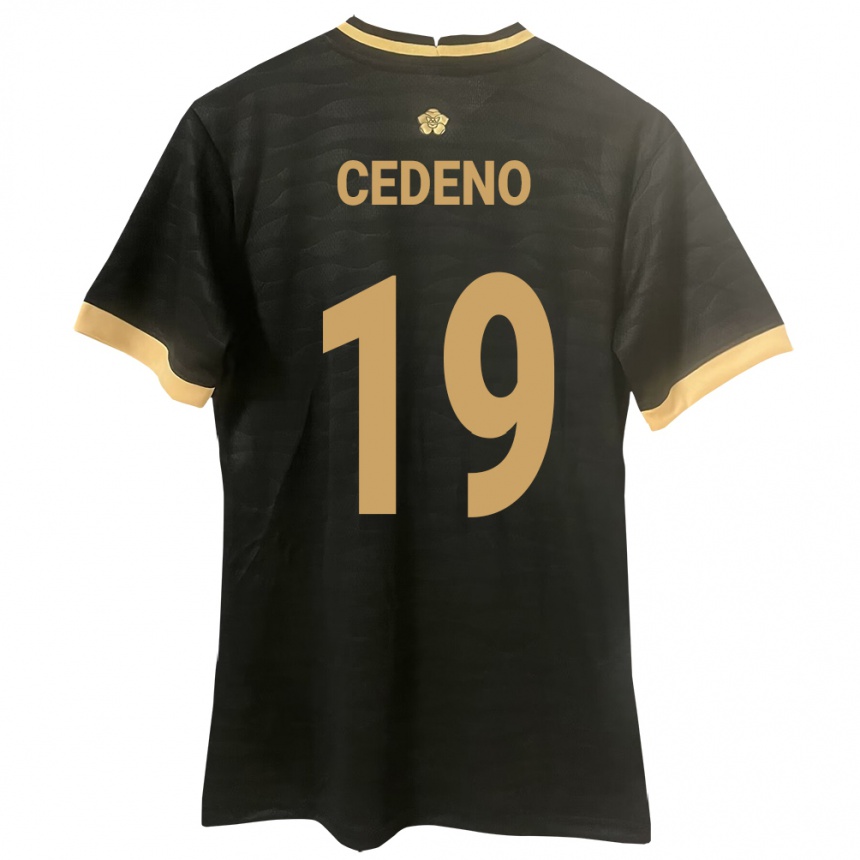 Kids Football Panama Lineth Cedeño #19 Black Away Jersey 24-26 T-Shirt Nz