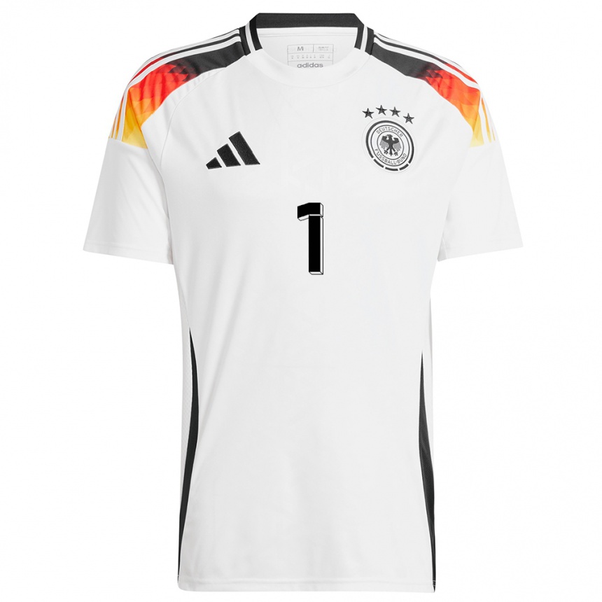 Men Football Germany Almuth Schult #1 White Home Jersey 24-26 T-Shirt Nz