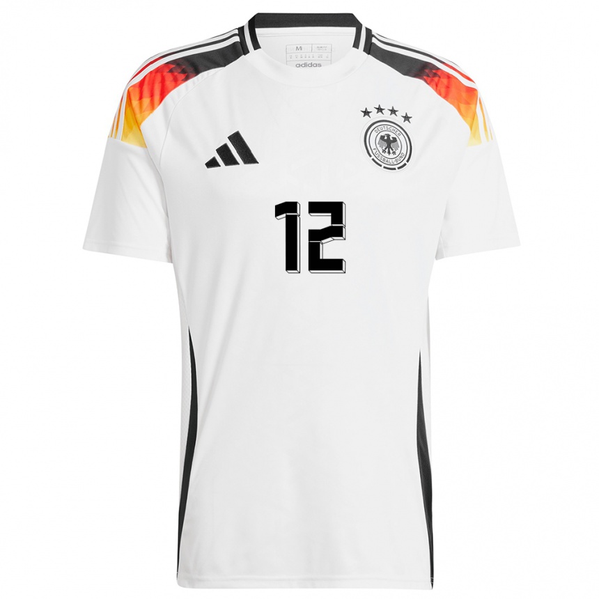 Men Football Germany Kevin Trapp #12 White Home Jersey 24-26 T-Shirt Nz