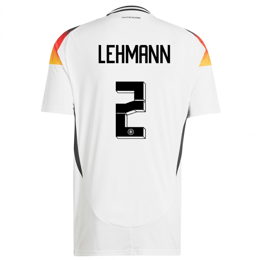 Men Football Germany Paul Lehmann #2 White Home Jersey 24-26 T-Shirt Nz