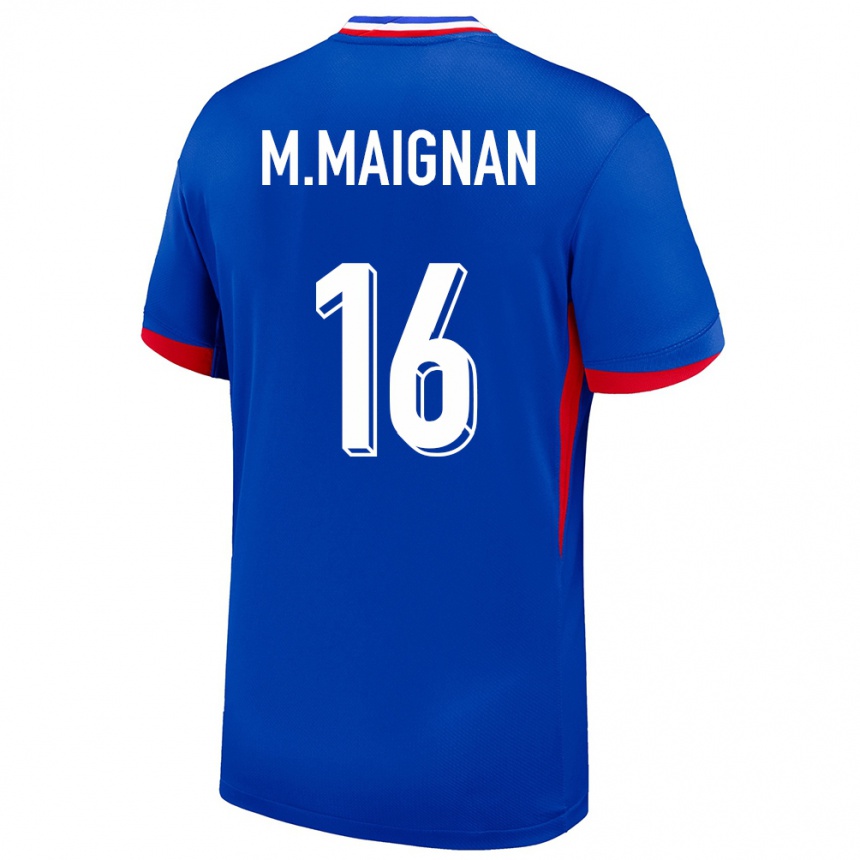 Men Football France Mike Maignan #16 Blue Home Jersey 24-26 T-Shirt Nz