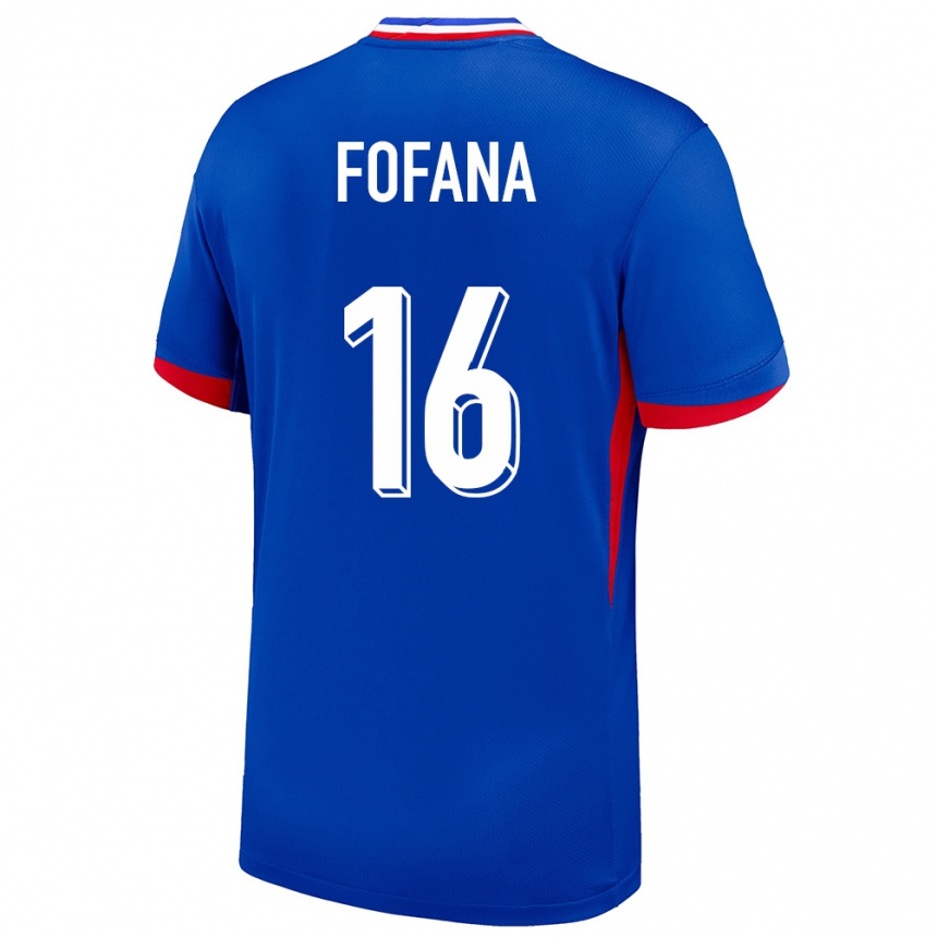 Men Football France Yahia Fofana #16 Blue Home Jersey 24-26 T-Shirt Nz