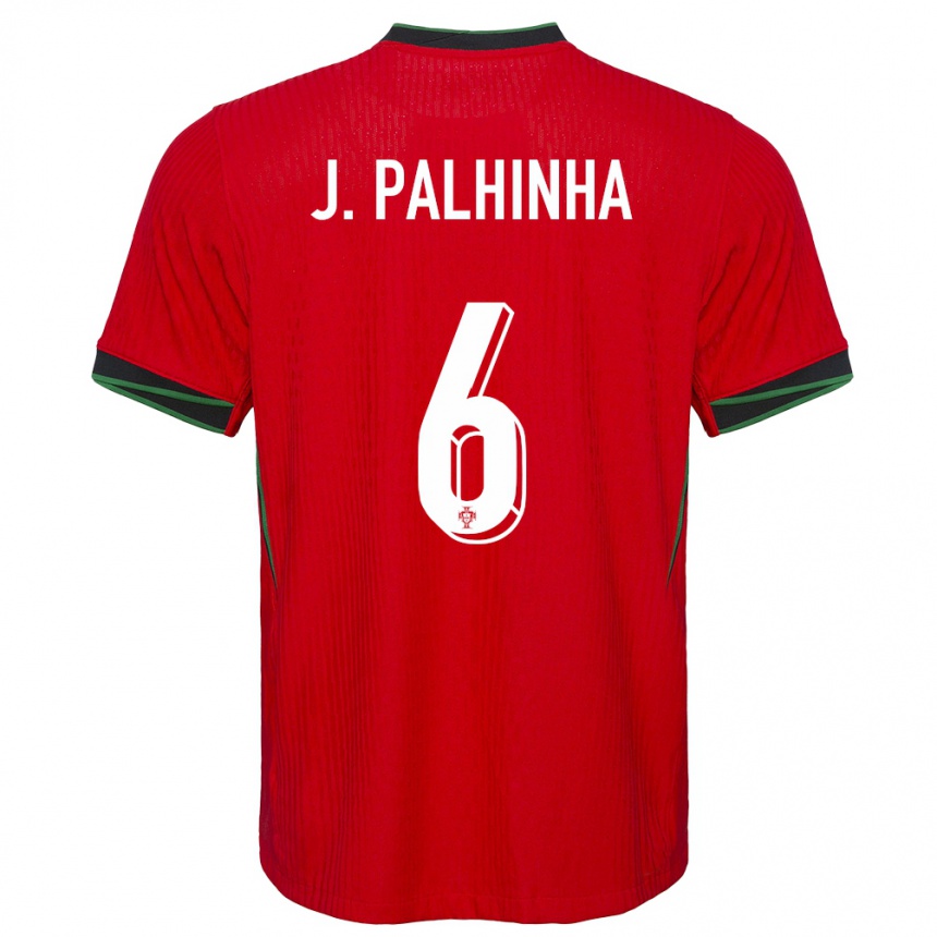 Men Football Portugal Joao Palhinha #6 Red Home Jersey 24-26 T-Shirt Nz