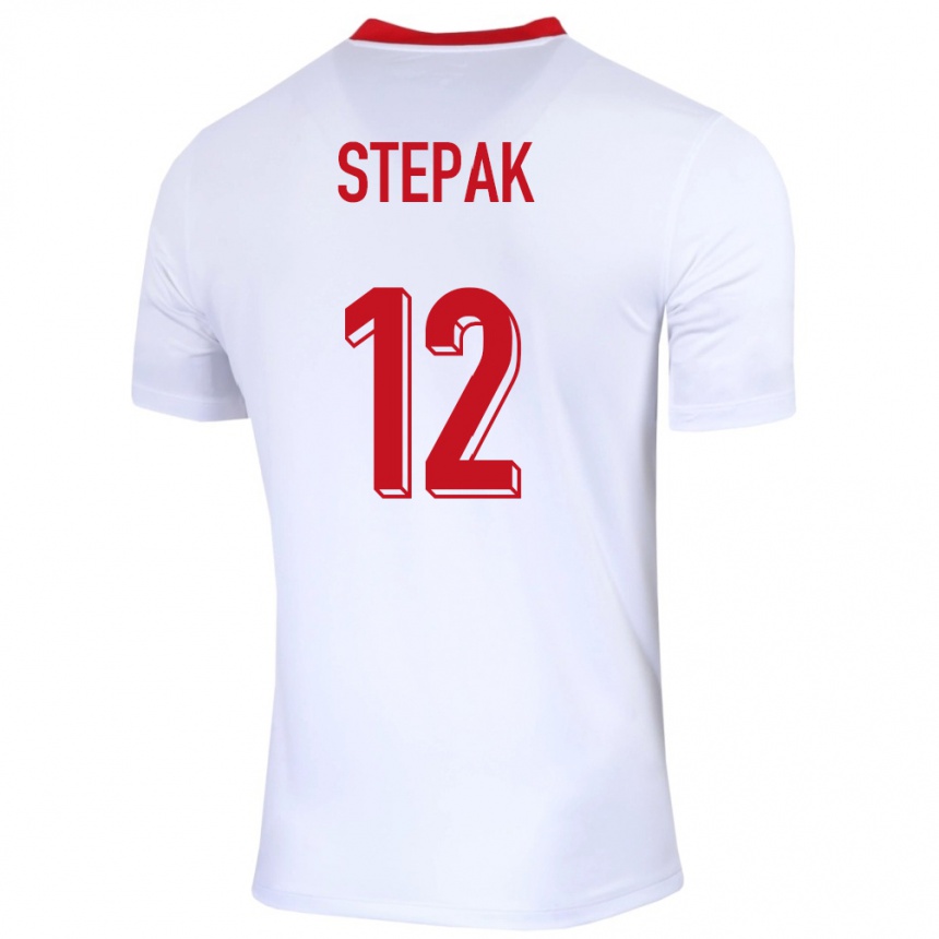 Men Football Poland Jakub Stepak #12 White Home Jersey 24-26 T-Shirt Nz