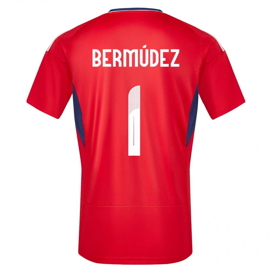 Men Football Costa Rica Noelia Bermudez #1 Red Home Jersey 24-26 T-Shirt Nz