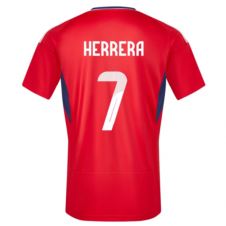 Men Football Costa Rica Melissa Herrera #7 Red Home Jersey 24-26 T-Shirt Nz