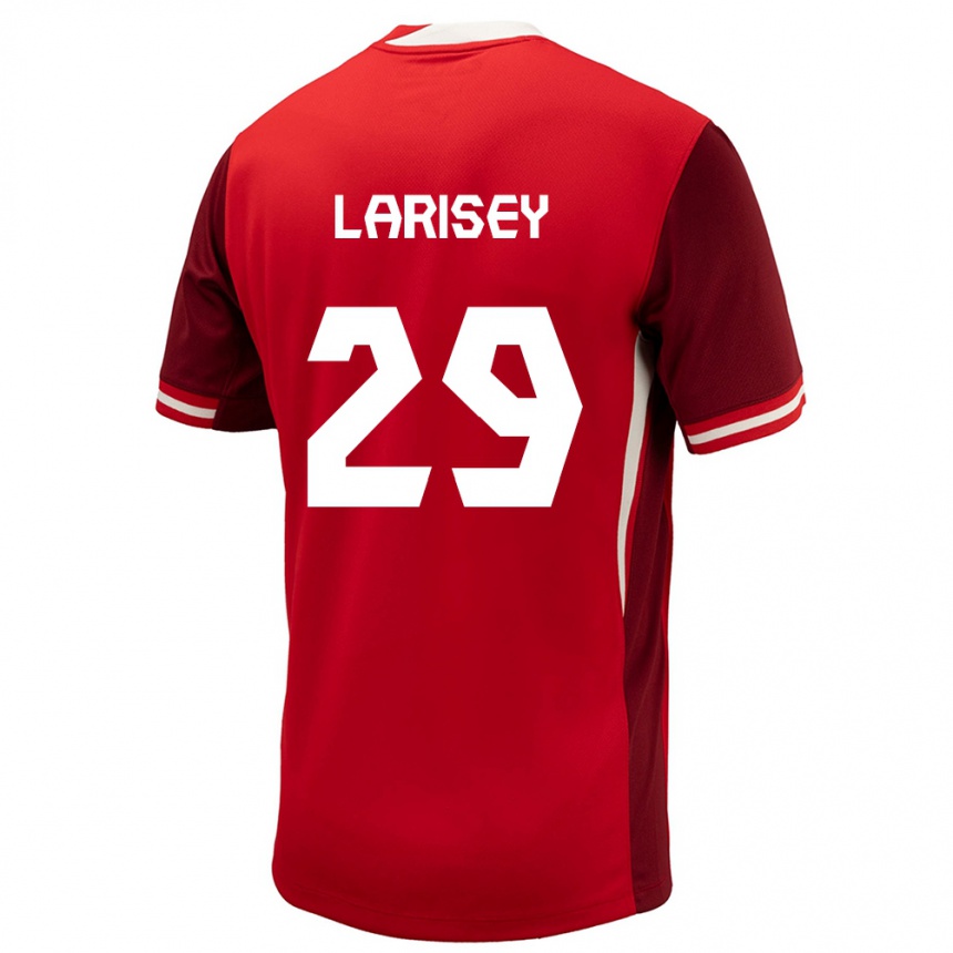 Men Football Canada Clarissa Larisey #29 Red Home Jersey 24-26 T-Shirt Nz