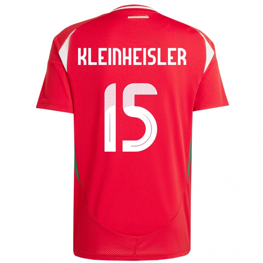 Men Football Hungary László Kleinheisler #15 Red Home Jersey 24-26 T-Shirt Nz