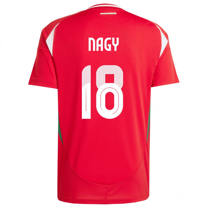 Men Football Hungary Zsolt Nagy #18 Red Home Jersey 24-26 T-Shirt Nz