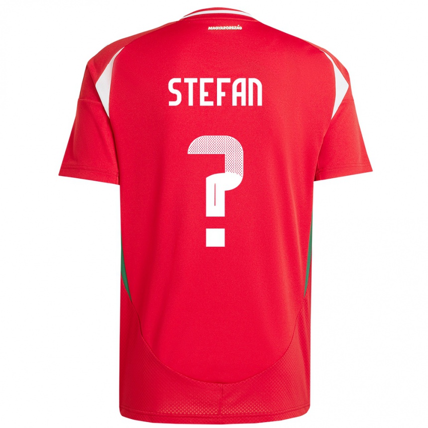 Men Football Hungary Raúl Stefan #0 Red Home Jersey 24-26 T-Shirt Nz