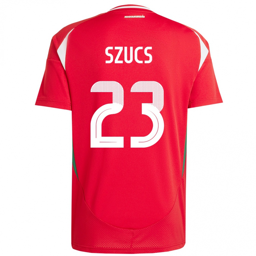 Men Football Hungary Tamás Szűcs #23 Red Home Jersey 24-26 T-Shirt Nz