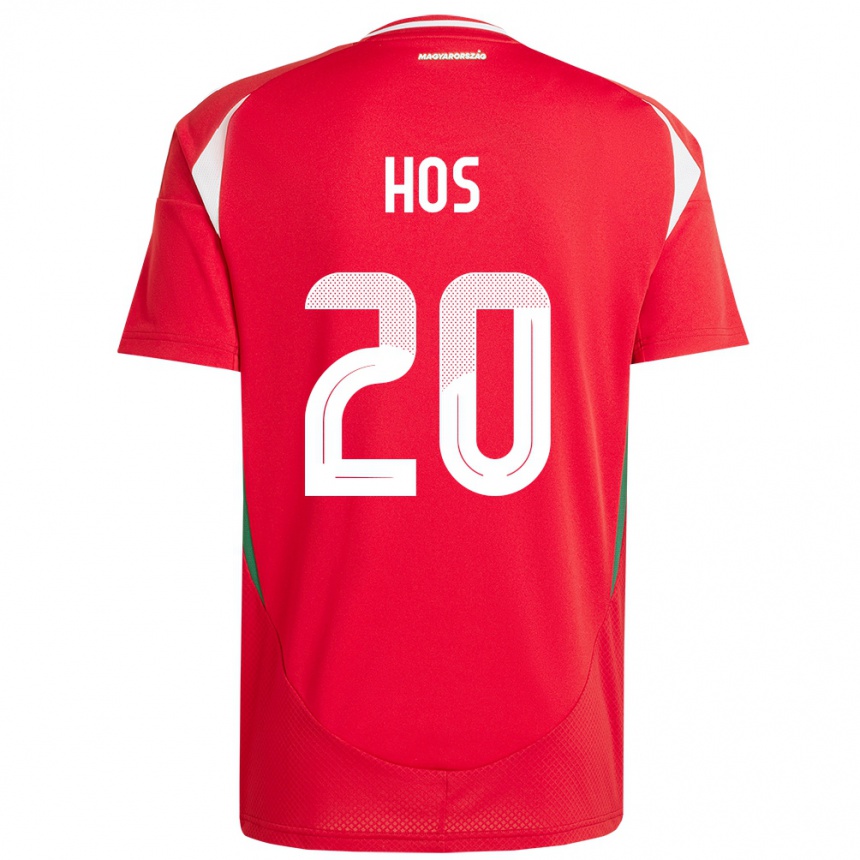 Men Football Hungary Zsombor Hős #20 Red Home Jersey 24-26 T-Shirt Nz