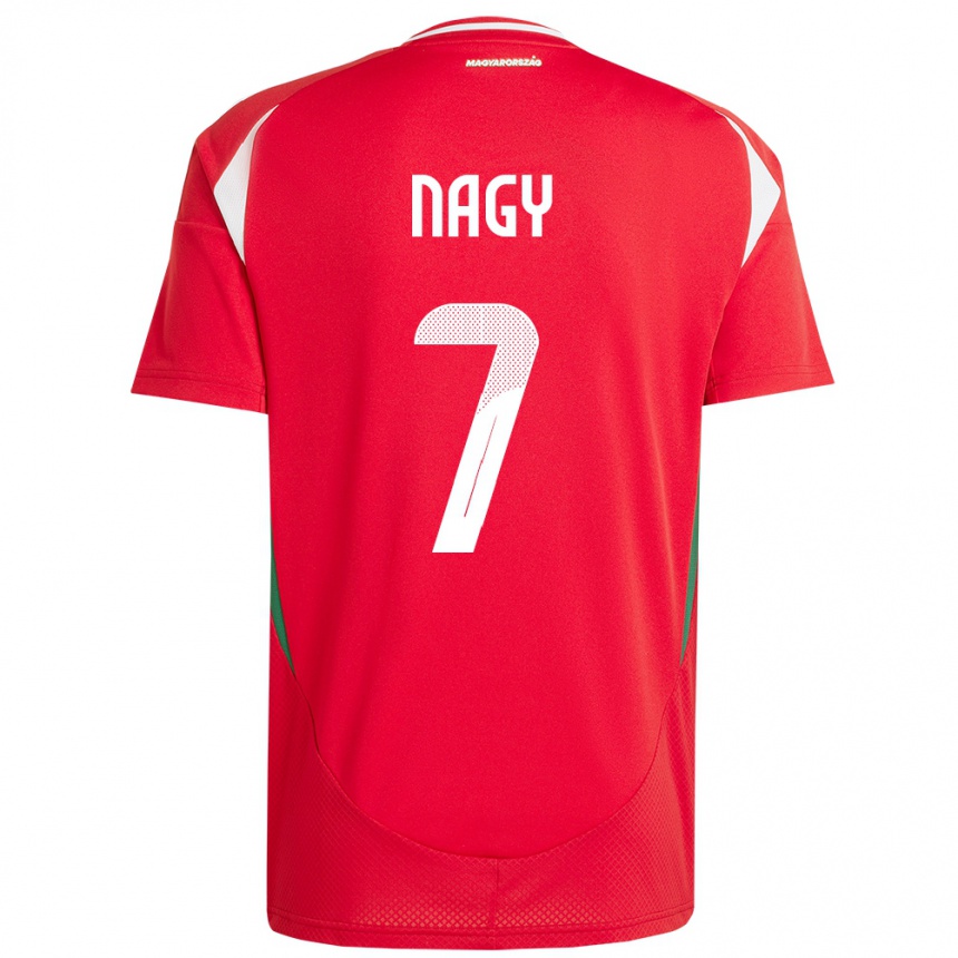 Men Football Hungary Fanni Nagy #7 Red Home Jersey 24-26 T-Shirt Nz