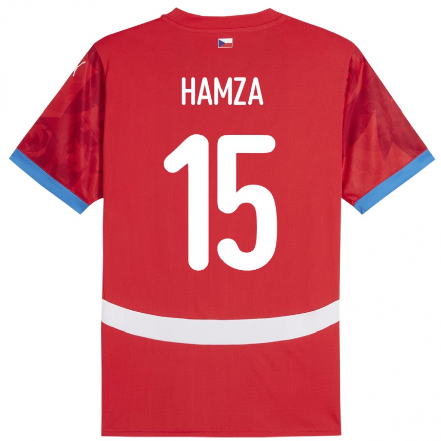 Men Football Czech Republic Jiri Hamza #15 Red Home Jersey 24-26 T-Shirt Nz