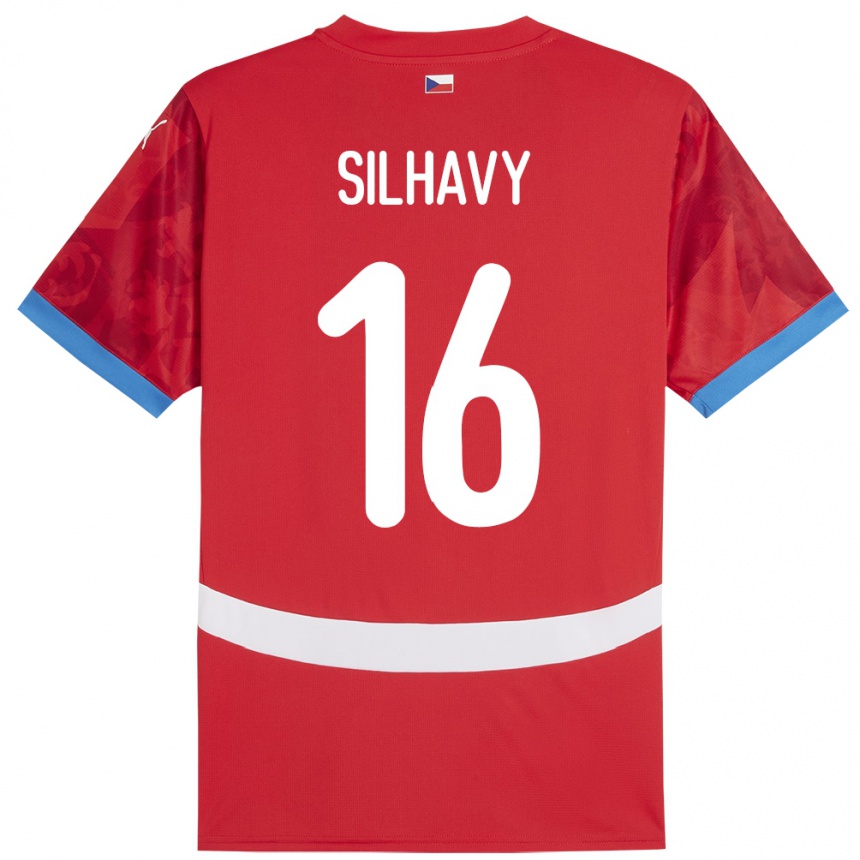 Men Football Czech Republic Matyas Silhavy #16 Red Home Jersey 24-26 T-Shirt Nz