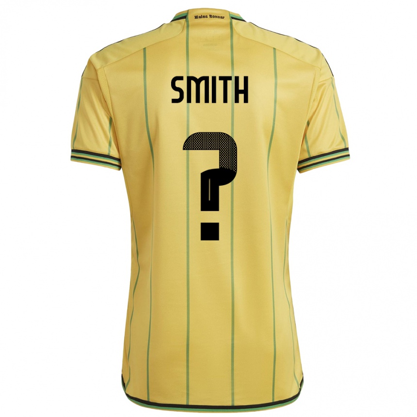 Men Football Jamaica Andrene Smith #0 Yellow Home Jersey 24-26 T-Shirt Nz