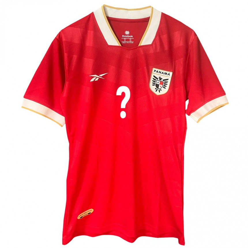 Men Football Panama Your Name #0 Red Home Jersey 24-26 T-Shirt Nz